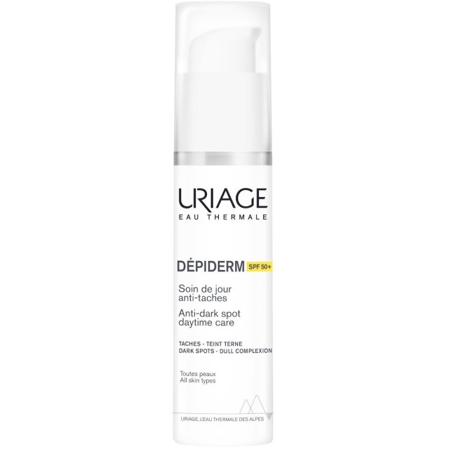 Uriage Depiderm Anti-Dark Spot Daytime Care SPF50+ Κρέμα Προσώπου για Λαμπερή Όψη & Μείωση των Κηλίδων, 30ml