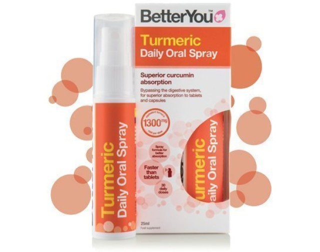 BetterYou Turmeric Daily Oral Spray 1300mg 25ml