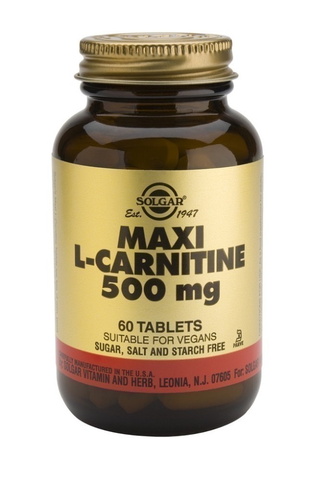 SOLGAR L-CARNITINE  500mg tabs 60s