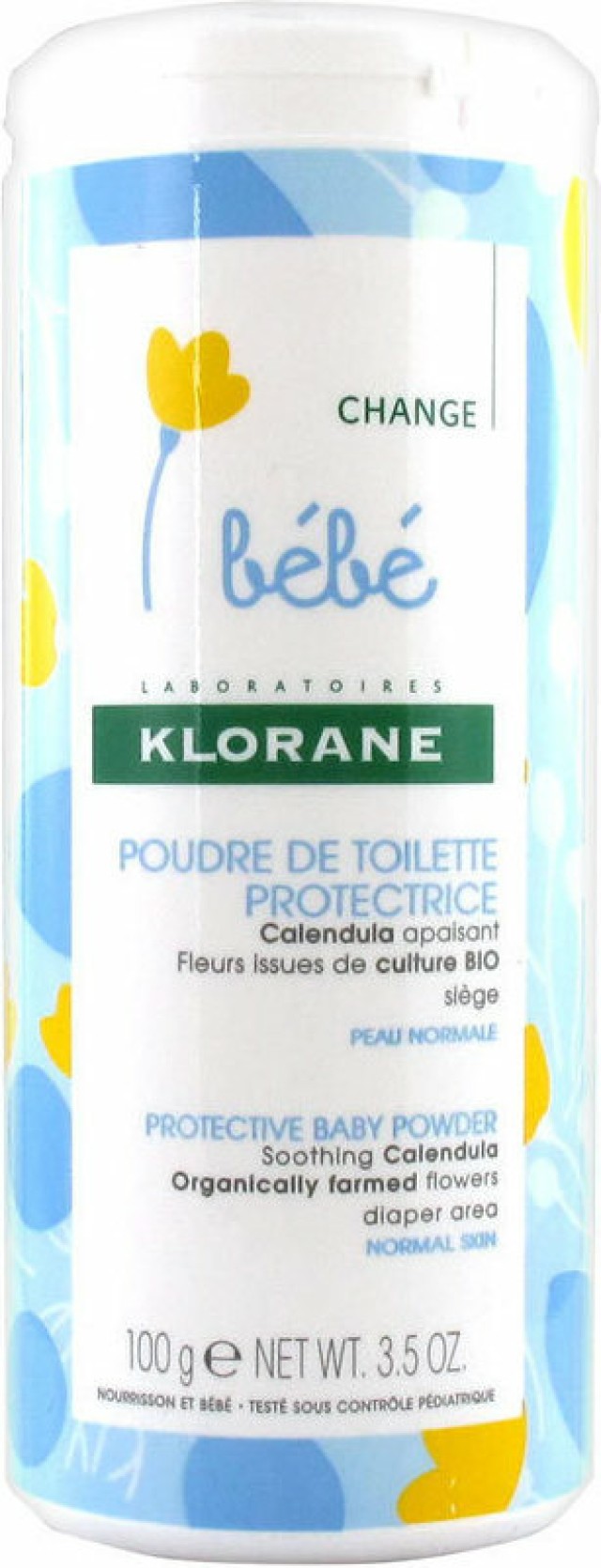 Klorane Bebe Poudre De Toilette Protectrice Προστατευτική Πούδρα Για Μετά Τον Καθαρισμό Του Μωρού 100gr