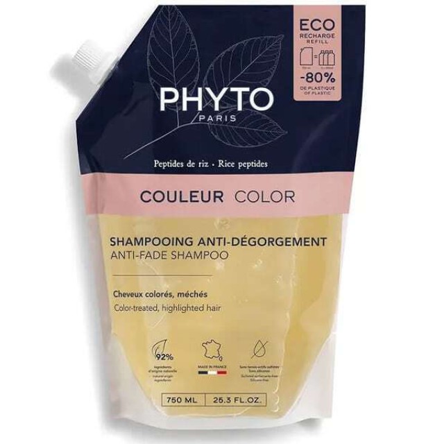 Phyto Couleur Color Refill Σαμπουάν Διατήρησης Χρώματος για Βαμμένα Μαλλιά 750ml