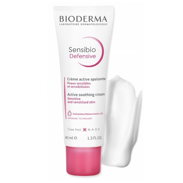 Bioderma Sensibio Defensive Καταπραϋντική Κρέμα Για Ενίσχυση Της Αυτοάμυνας Της Ευαίσθητης Επιδερμίδας Από Τους Ρύπους, 40ml