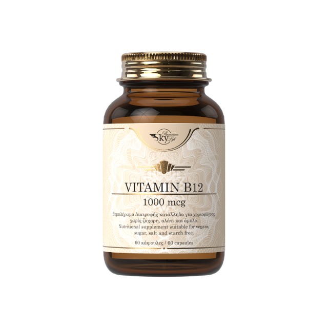 Sky Premium Life Vitamin B12 1000mcg 60 κάψουλες