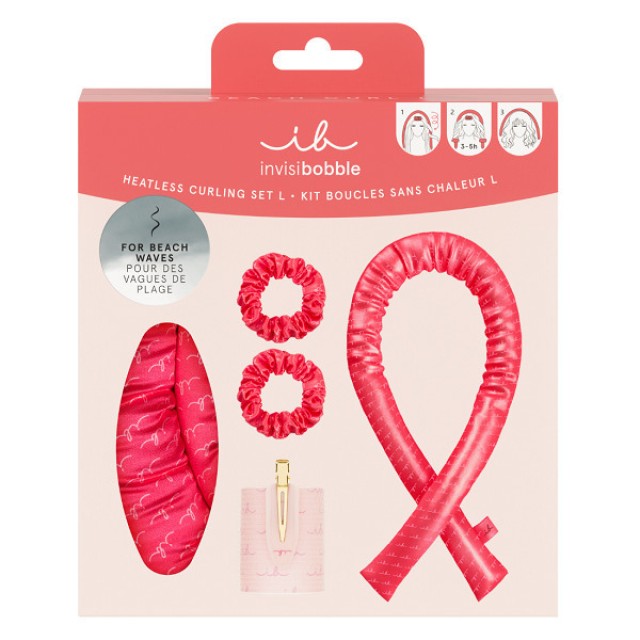 Invisibobble PROMO PACK Handle With Curl, Sprunchie Slim 2τμχ, Κορδέλα Για Μπούκλες 1τμχ & Ρόλευ  Large 1τμχ.