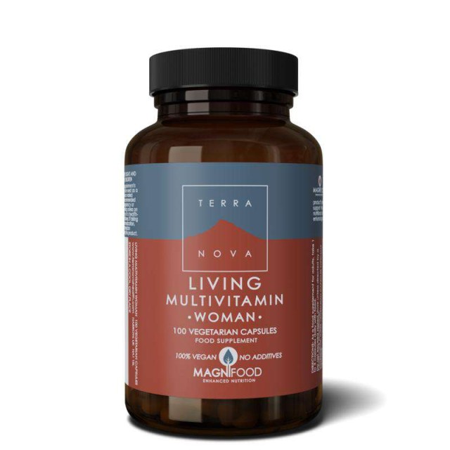 Terranova Living Multivitamin-Woman για την Υγεία Οστών Μαλλιών Νυχιών Δέρματος 100caps