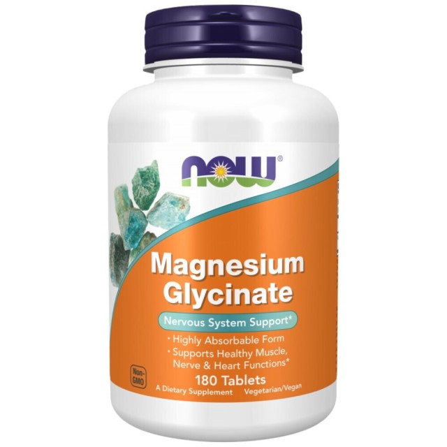 Now Magnesium Glycinate 180 ταμπλέτες