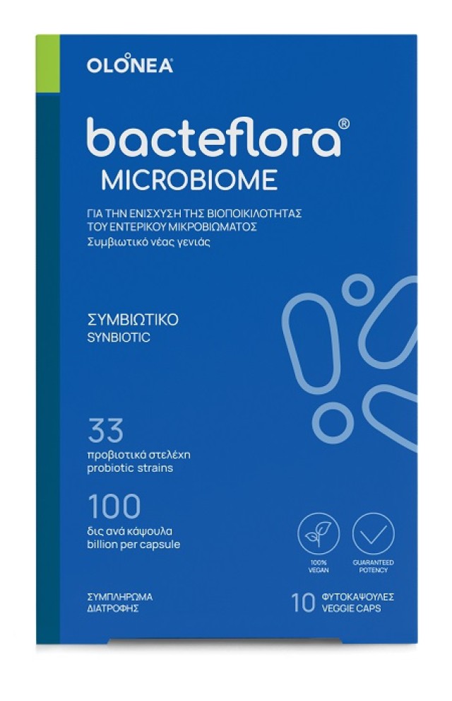 Olonea Bacteflora Microbiome Προβιοτικά 10 Κάψουλες