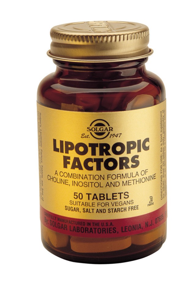 SOLGAR LIPOTROPIC FACTORS tabs  50s