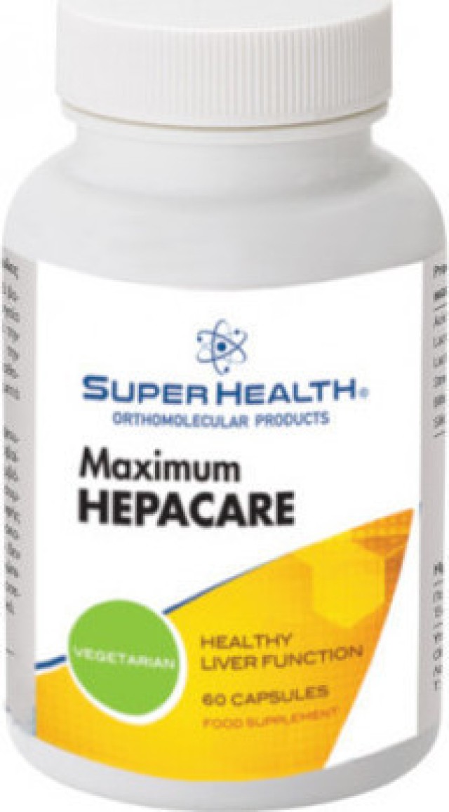 Super Health Maximum Hepacare Oρθομοριακή Φόρμουλα για την αποτοξίνωση του ήπατος & της χοληδόχου κύστης, 60 caps