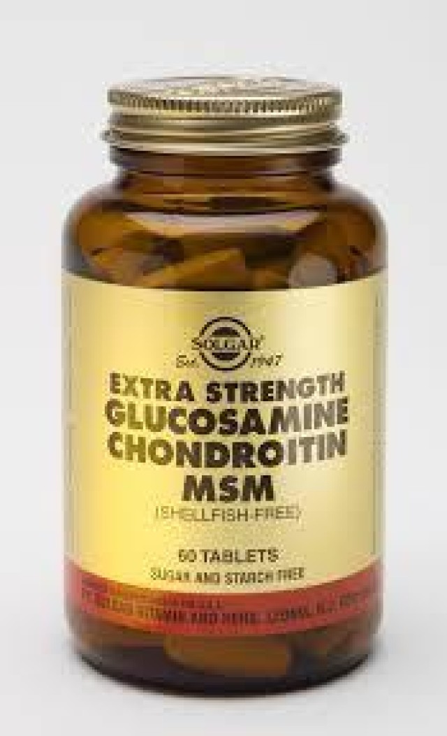 SOLGAR EXTRA STRENGTH GLUCOSAMINE CHONDROITIN MSM 60tab