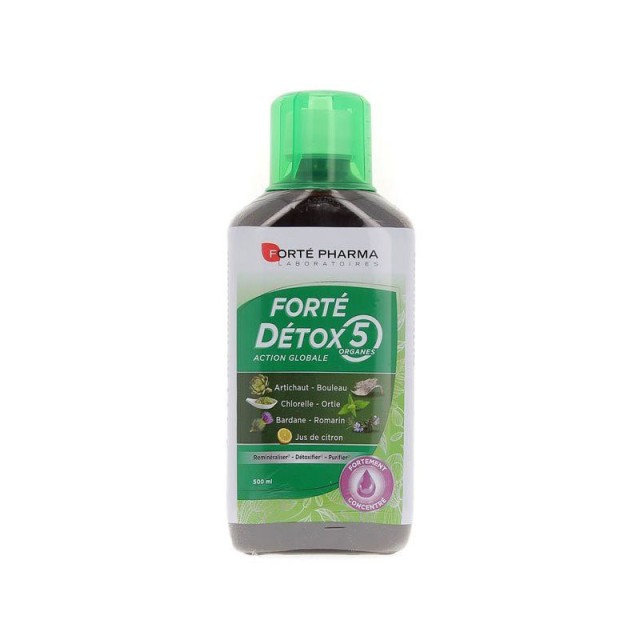 Forte Pharma Forte Detox 5 Organes Συνδυασμός Βοτάνων για Αποτοξίνωση 500ml