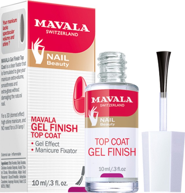 Mavala Gel Finish Top Coat Σταθεροποιητικό με Gel φινίρισμα 10ml