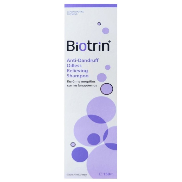 BIOTRIN Anti-Dandruff Oilles Relieving Σαμπουάν κατά της Πιτυρίδας & της Λιπαρότητας 150ml