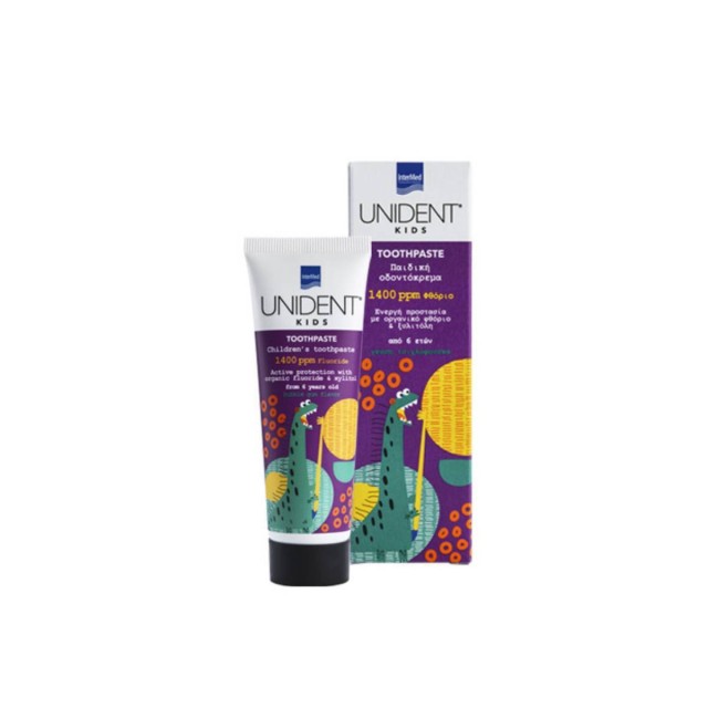 Intermed Unident Kids Toothpaste Παιδική Οδοντόκρεμα 1400ppm Φθόριο 6y+, 50ml