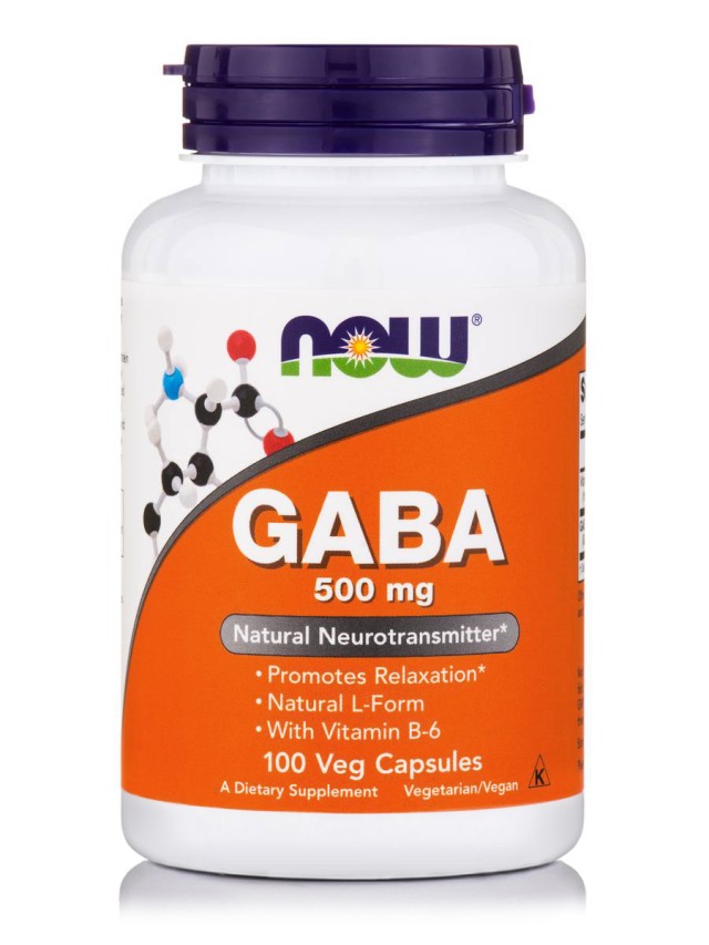 Now GABA 500mg + Vitamin B6 100 caps