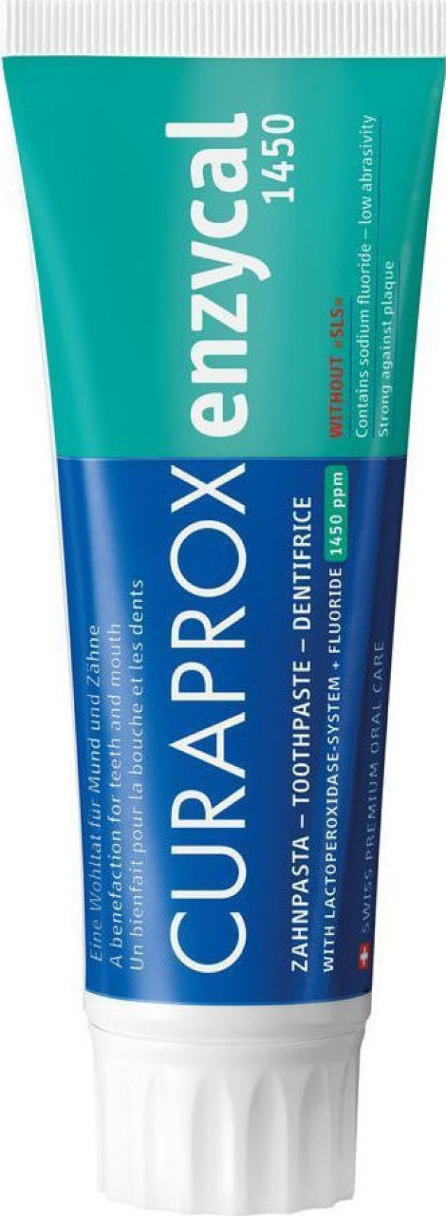 Curaprox Enzycal 1450ppm 75ml - Οδοντόκρεμα Χωρίς SLS