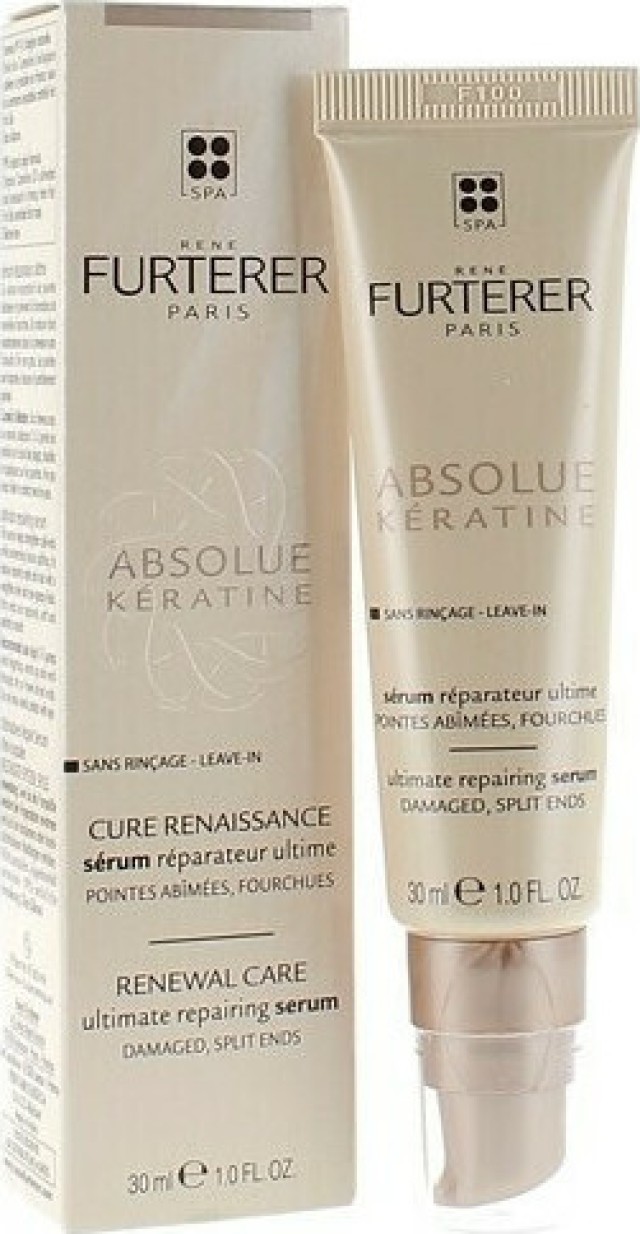 Furterer Absolue Keratine Serum Reparateur Ορός Απόλυτης Επιδιόρθωσης & Θεραπεία Κατεστραμμένων Άκρων Χωρίς Ξέβγαλμα, 30ml