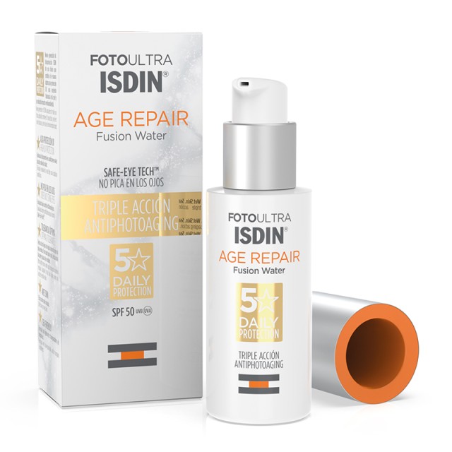 Isdin Foto Ultra Age Repair Fusion Water SPF50 Αντηλιακή Αντιγηραντική Κρέμα Προσώπου με Βάση το Νερό 50ml