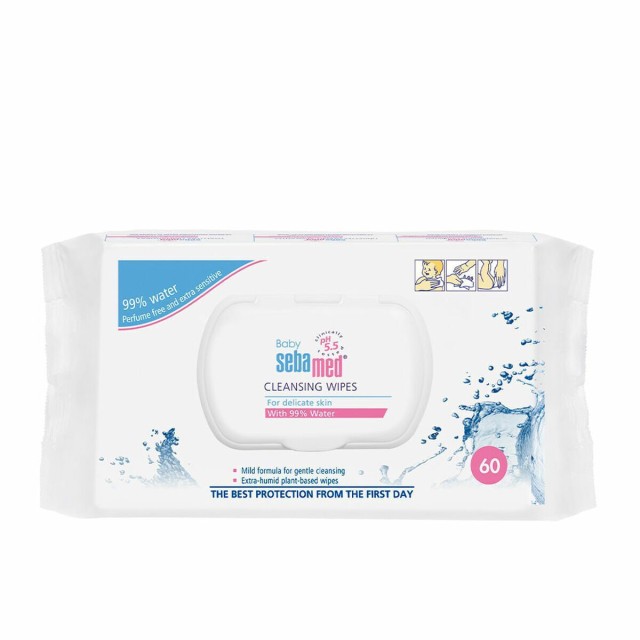 Sebamed Baby Cleansing Wipes with 99% Water 60 τεμάχια