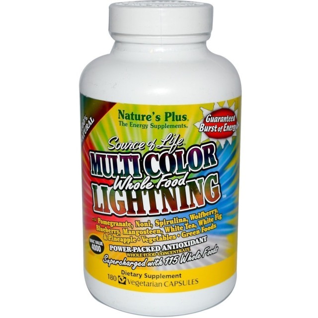 Natures Plus MULTI COLOR LIGHTNING 180 φυτικές κάψουλες