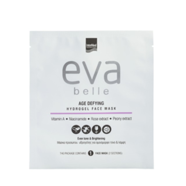 Intermed Eva Belle Age Defying Hydrogel Face Mask Μάσκα Υδρογέλης Προσώπου για Ομοιόμορφο Τόνο & Λάμψη, 1τεμ