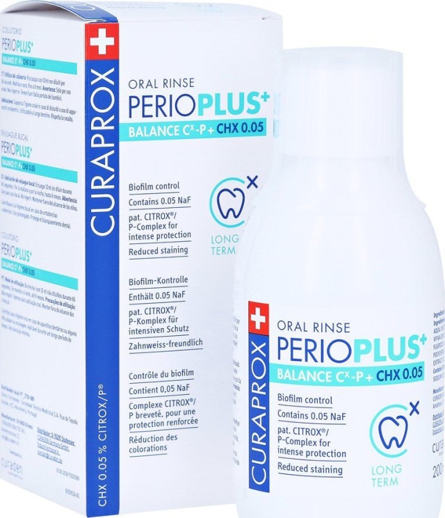 Curaprox Perio Plus Balance 0.05% CHX Στοματικό Διάλυμα 200ml