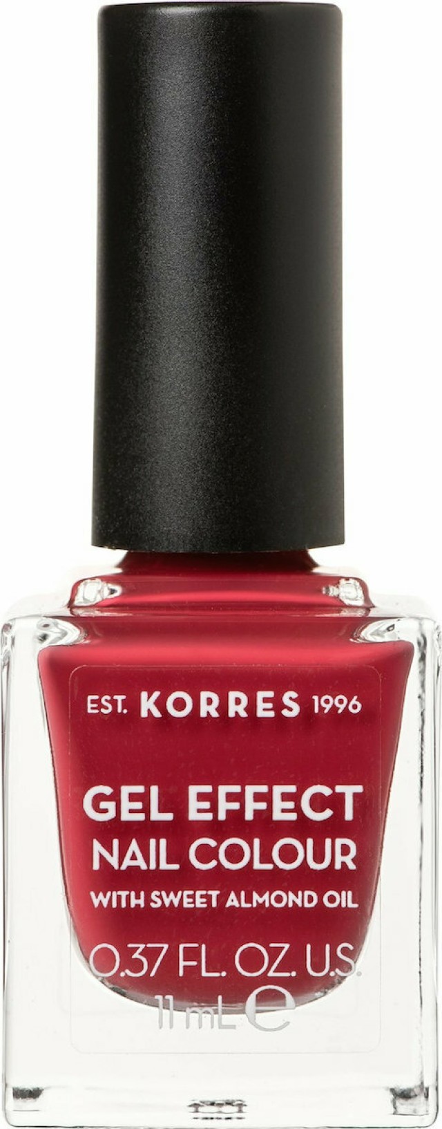 Korres Gel Effect Nail Colour Eternity Red Rose Νο 52 Βερνίκι Νυχιών Απόλυτης Λάμψης & Διάρκειας, με Αμυγδαλέλαιο 11ml