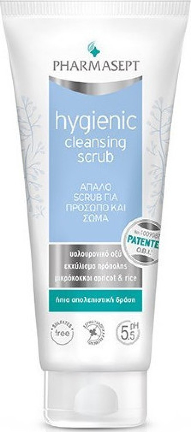 Pharmasept Hygienic Cleansing Scrub Απαλό Scrub Καθαρισμού για Πρόσωπο & Σώμα με Ήπια Απολεπιστική Δράση, 200ml