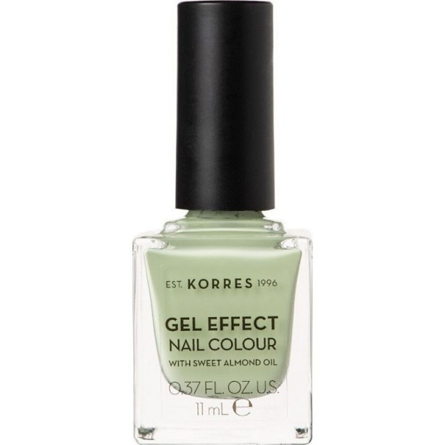 Korres Gel Effect Nail Colour 34 Crunchy Pistachio Βερνίκι Νυχιών, 11ml