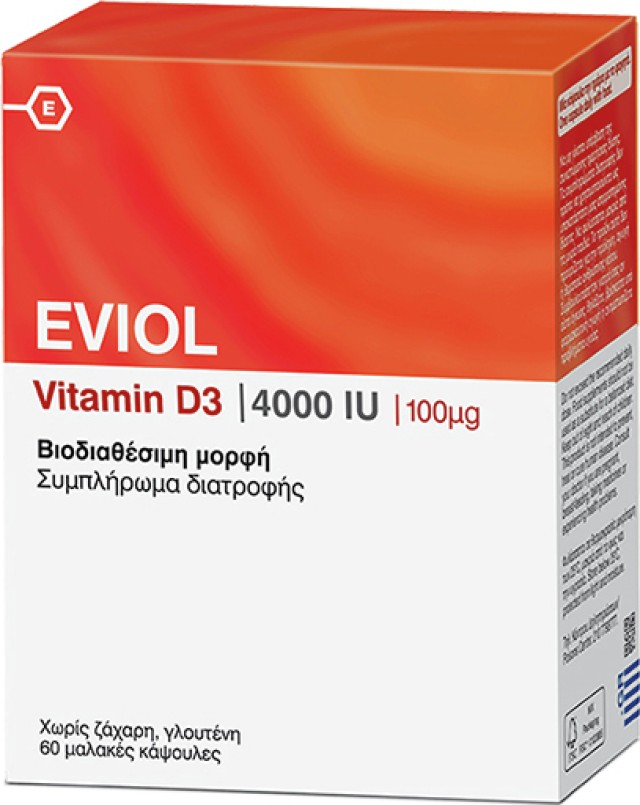 Eviol Vitamin D3 4000iu 60caps