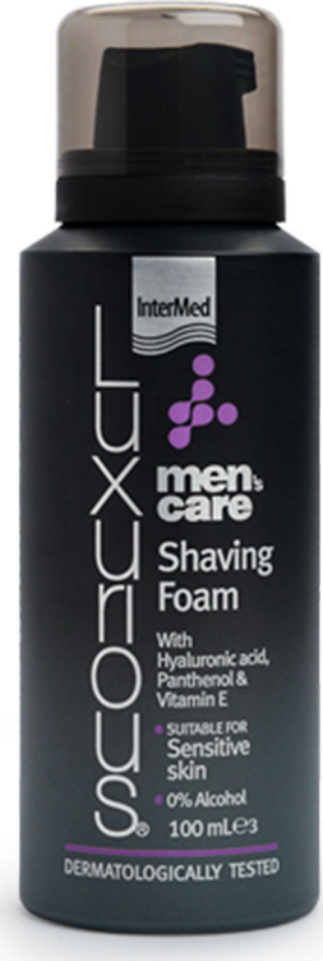 Intermed Luxurious Men Care Shaving Foam Πλούσιος Αφρός για Απαλό Ξύρισμα Χωρίς Ερεθισμούς 100ml