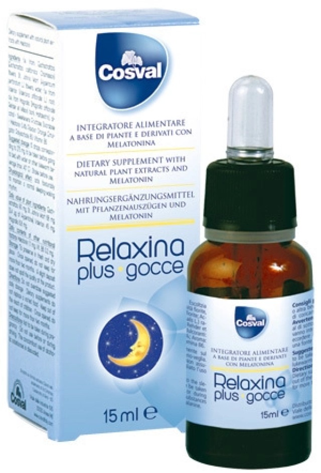 Cosval Relaxina Plus Drops Συμπλήρωμα Διατροφής με Βότανα κατά της Αϋπνίας, 15ml