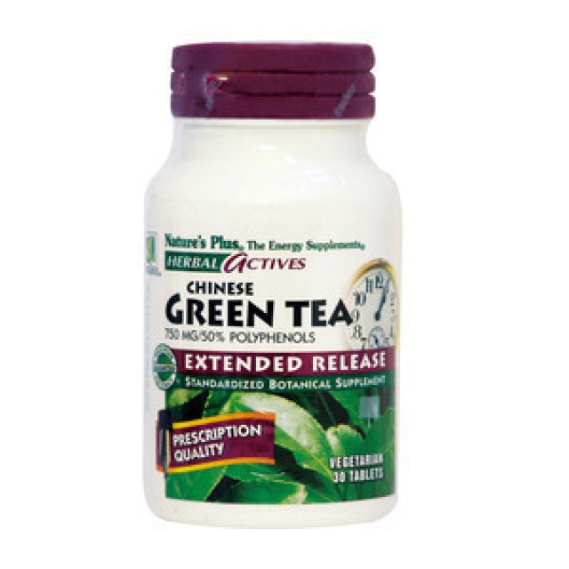 Natures Plus EXTEND RELEASE GREEN TEA 750MG 30 ταμπλέτες