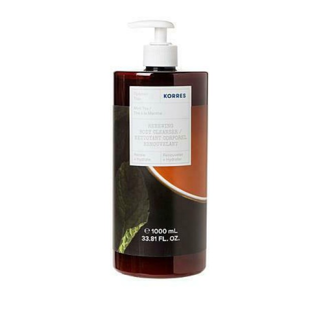 Korres Mint Tea Renewing Body Cleanser Αφρόλουτρο Πράσινο Τσάι 1000 ml