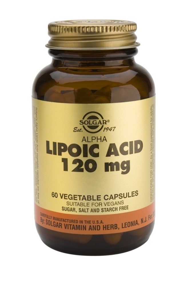 SOLGAR ALPHA LIPOIC ACID 120mg veg. 60s