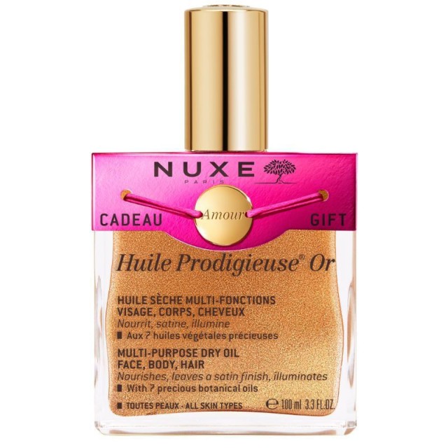 NUXE Promo Huile Prodigieuse Or Ιριδίζον Ξηρό Λάδι για Πρόσωπο & Σώμα & Μαλλιά & Δώρο Βραχιόλι Amour