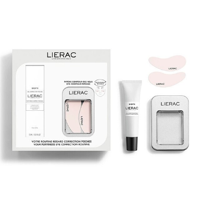 Lierac Promo Diopti Puffiness Correction Gel 15ml & Eye Contour Patches