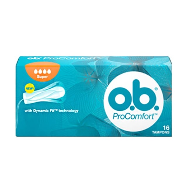 OB ProComfort Super Plus Ταμπόν Μεγάλης Ροής, 16 τεμάχια