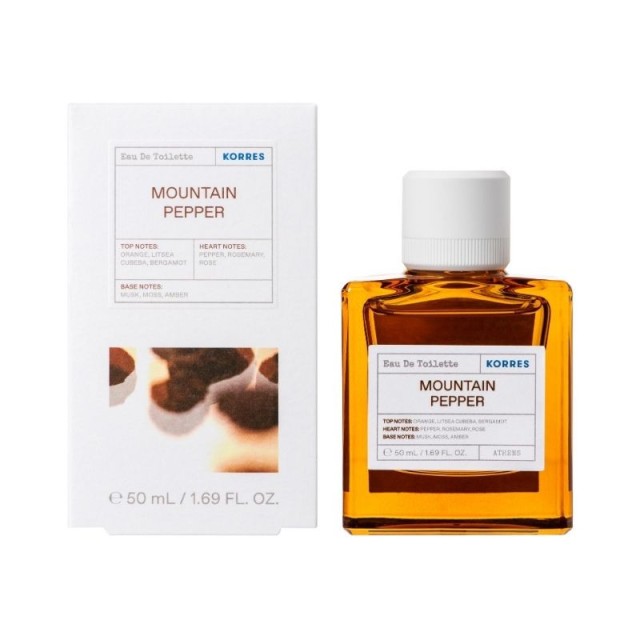 Korres Eau De Toilette Mountain Pepper Ανδρικό Άρωμα 50ml