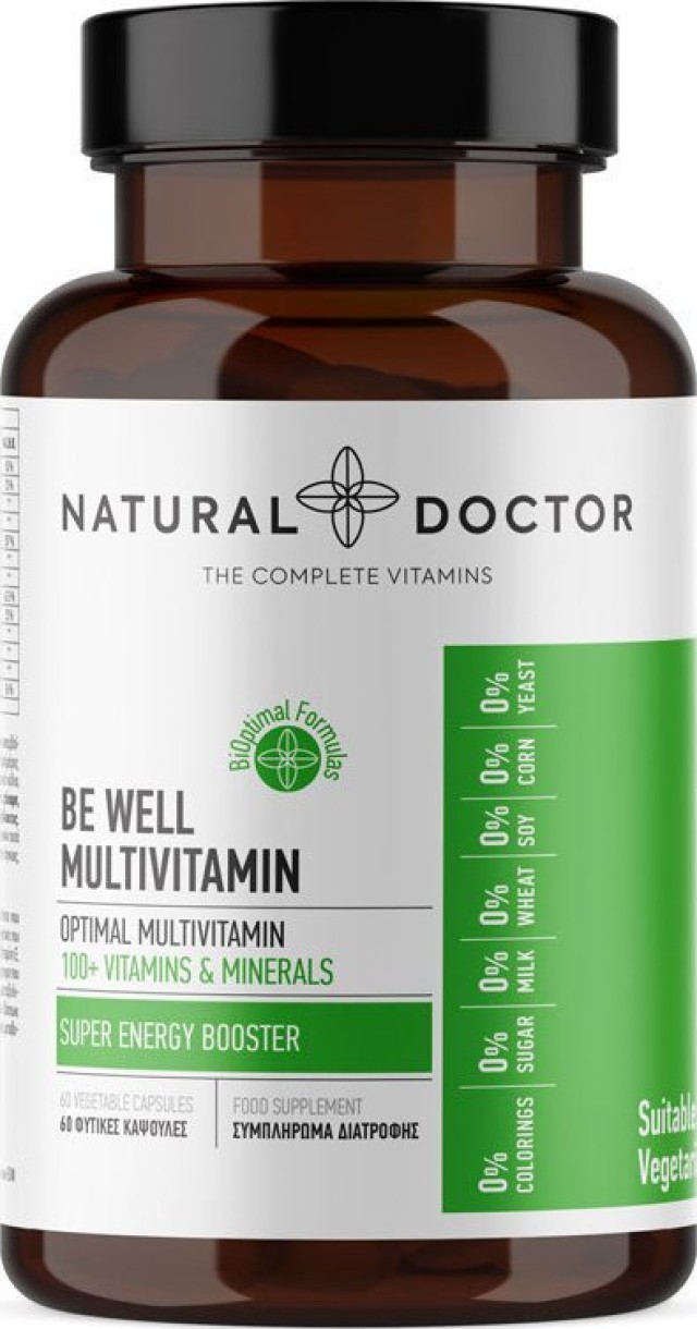 Natural Doctor Be Well Multivitamin 60 veg caps