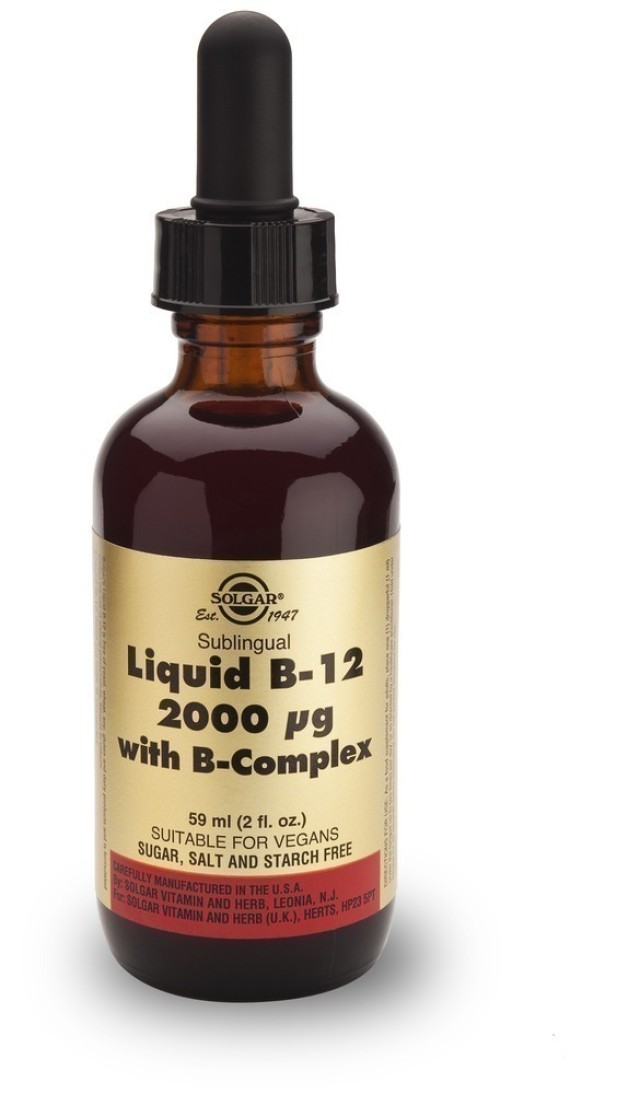 SOLGAR VIT. B-12 2000μg with B-Complex liquid 59ml