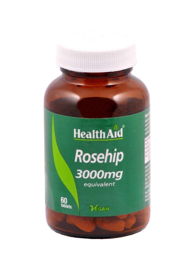 Health Aid Rosehip 3000mg Συμπλήρωμα Διατροφής Με Τριαντάφυλλο Για Το Ανοσοποιητικό Σύστημα 60 ταμπλέτες