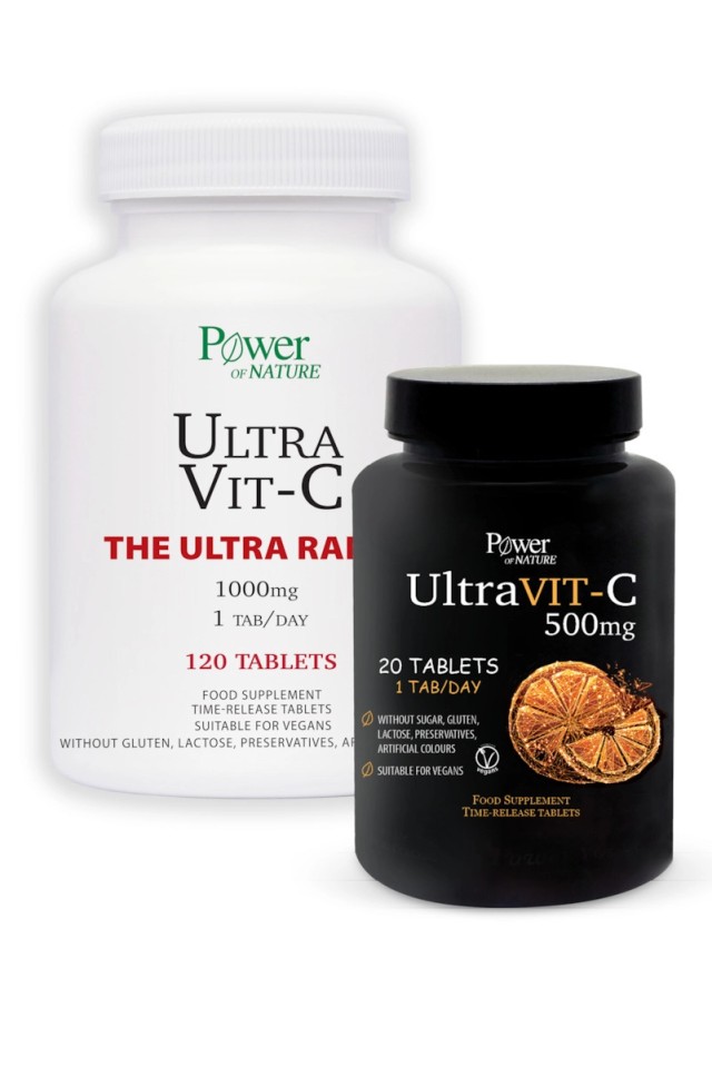 Power Of Nature Promo The Ultra Range Ultra Vit-C 1000mg 120tabs & Ultra Vit-C 500mg 20tabs