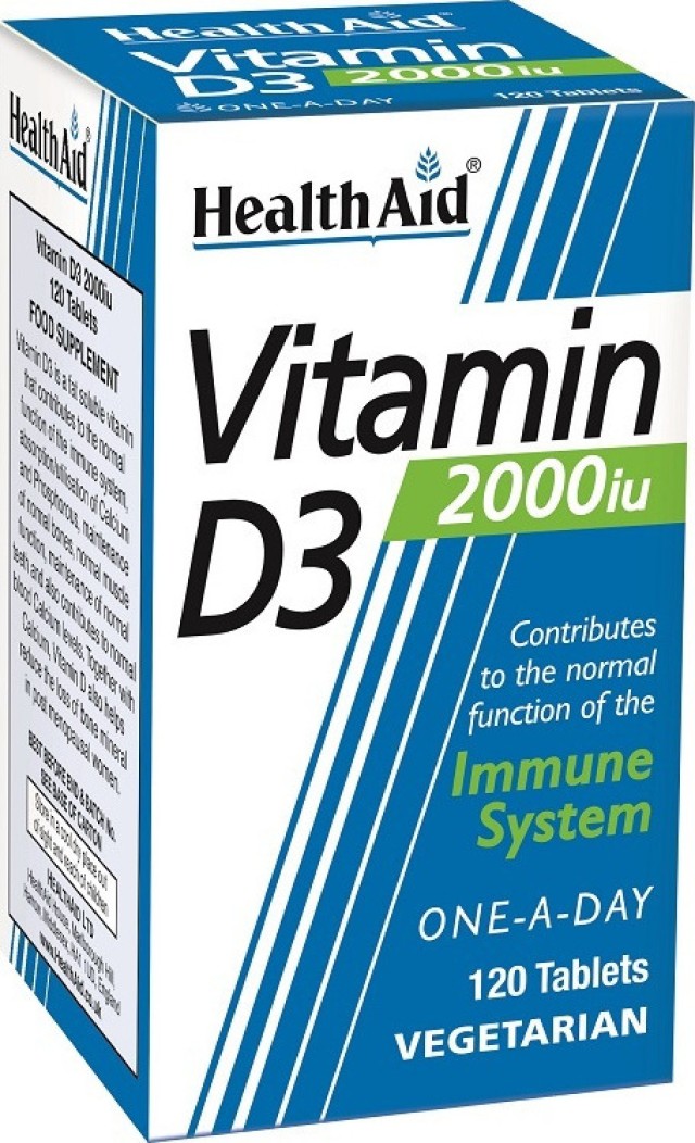 Health Aid Vitamin D3 2000iu 120tabs