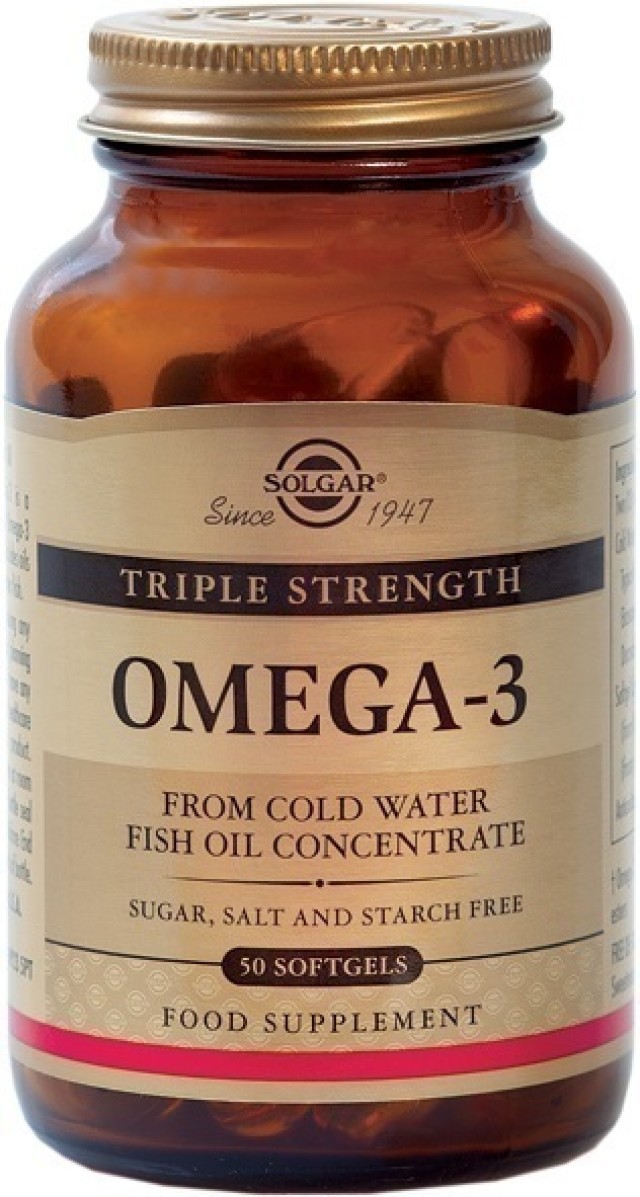 SOLGAR OMEGA 3 TRIPLE STRENGTH 50softgels