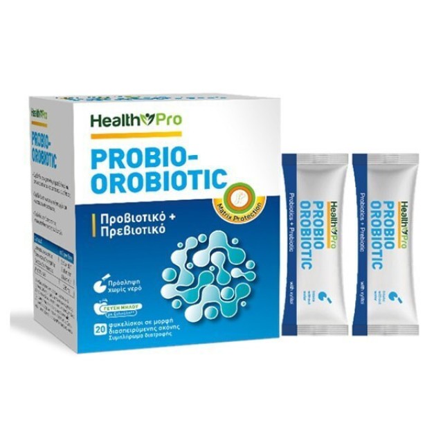 Health Pro Probio-Orobiotic Direct, Συμπλήρωμα Διατροφής Με Προβιοτικά & Πρεβιοτικά 20 Φακελίσκοι.