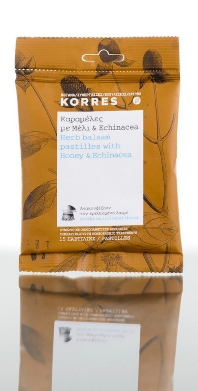 KORRES ΚΑΡΑΜΕΛΕΣ ΜΕ ΜΕΛΙ ΚΑΙ ECHINACEA 15 ΤΕΜΑΧΙΑ