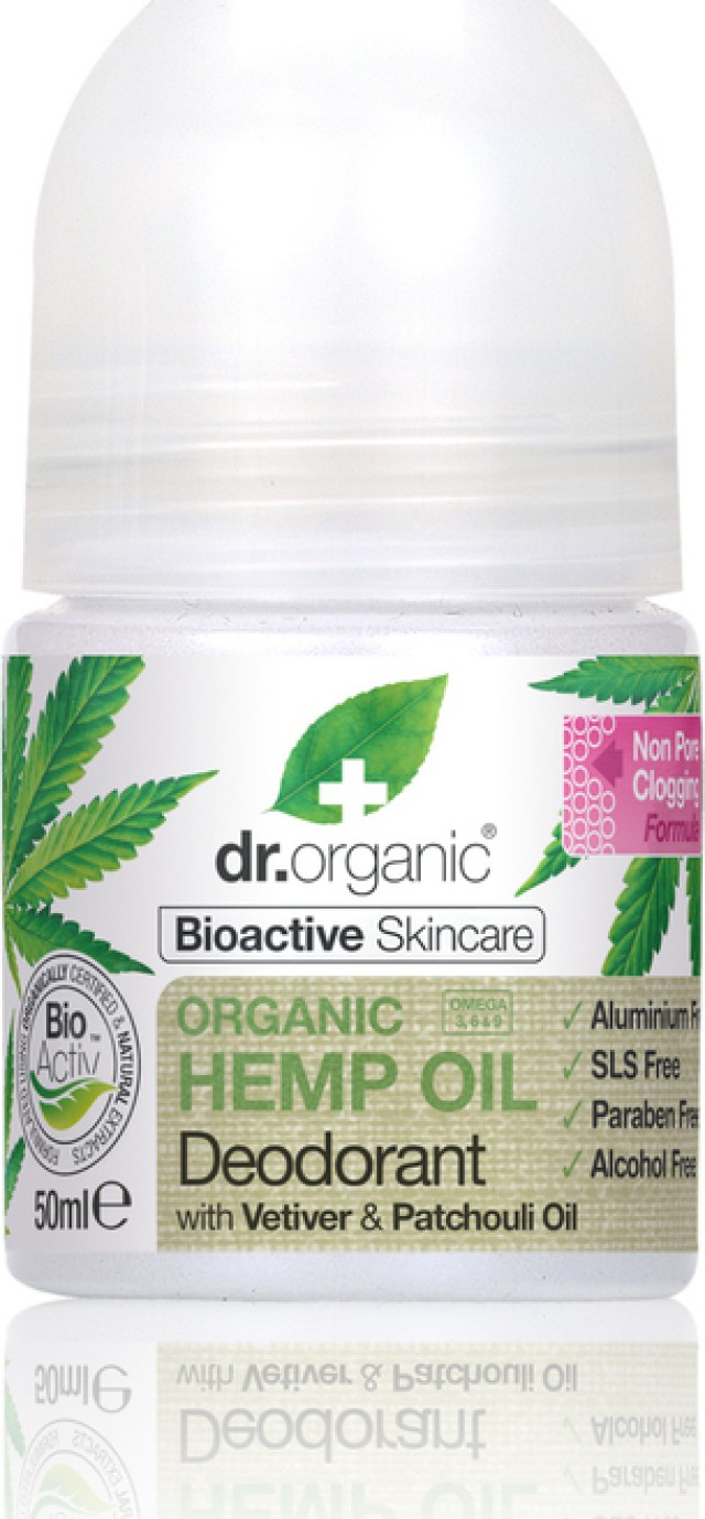 Dr. Organic Hemp Oil Deodorant Φυσικό Αποσμητικό με Οργανικό Έλαιο Κάνναβης 50ml