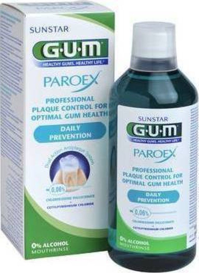 Gum Paroex Daily Prevention 0.06% Στοματικό Διάλυμα για Ενήλικες, 500 ml