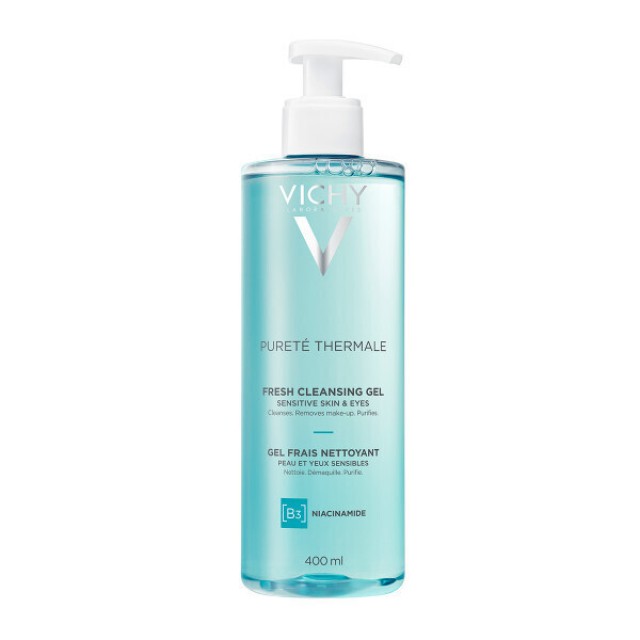 Vichy Purete Thermale Fresh Cleansing Gel B3 & Niacinamide για Ευαίσθητες Επιδερμίδες 400ml